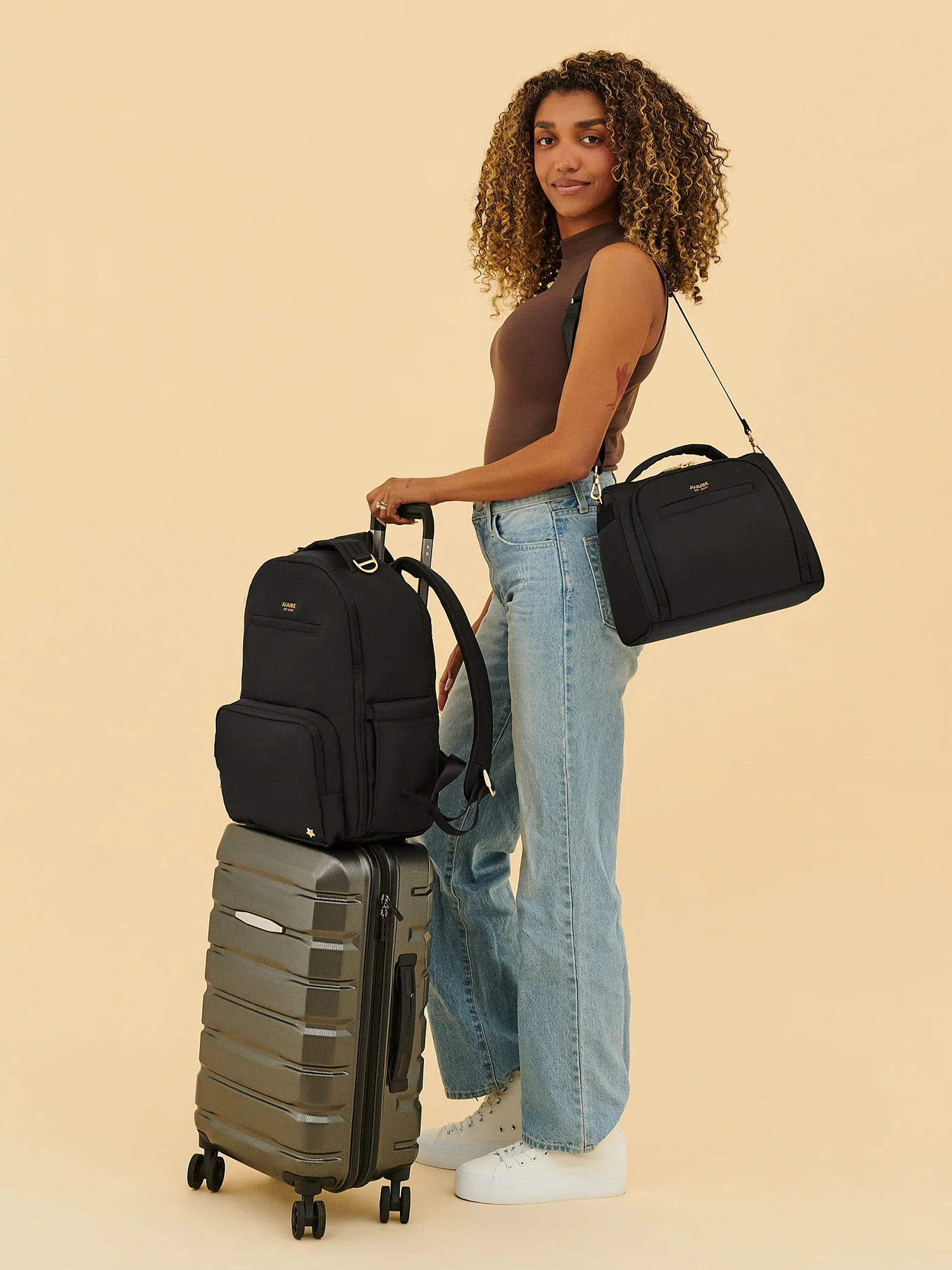 Insulated Bottle Bag - Black - Image 5